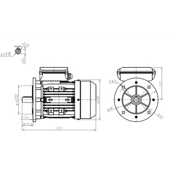 Silnik elektryczny jednofazowy 1,5kW 2800 obr/min. 90B5